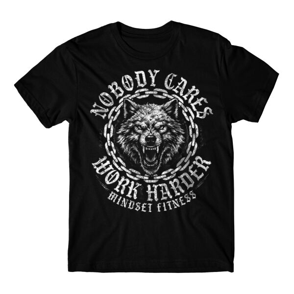 WORK HARDER WOLF - T-SHIRT - $WFY15D$ Thumbnail