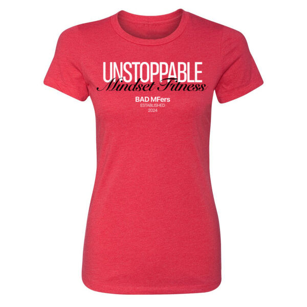 UNSTOPPABLE - WOMEN'S FITTED T-SHIRT - $MZSVRB$ Thumbnail
