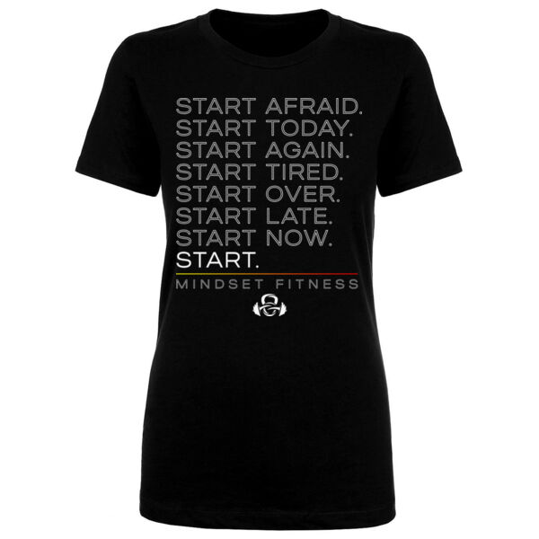 JUST START - WOMEN'S' FITTED T-SHIRT - $FAU2RC$ Thumbnail